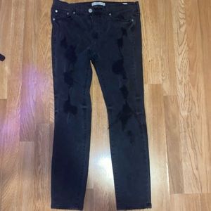 Black pacsun jeans warn once for a concert and very good condition..